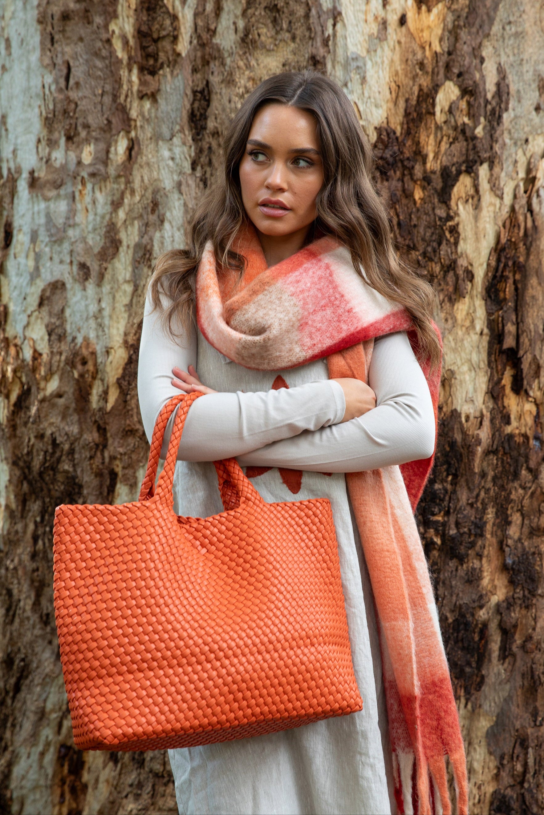 Detroit Tote Bag - Burnt Orange