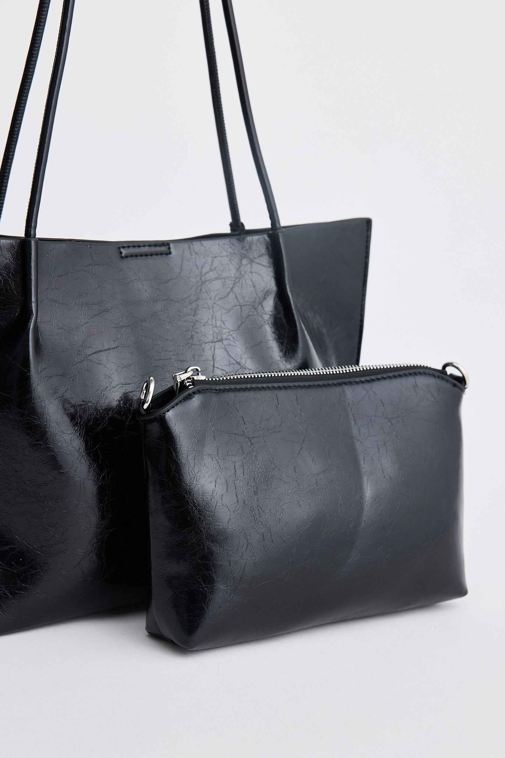 Eloise Bag And Pouch Set - Black