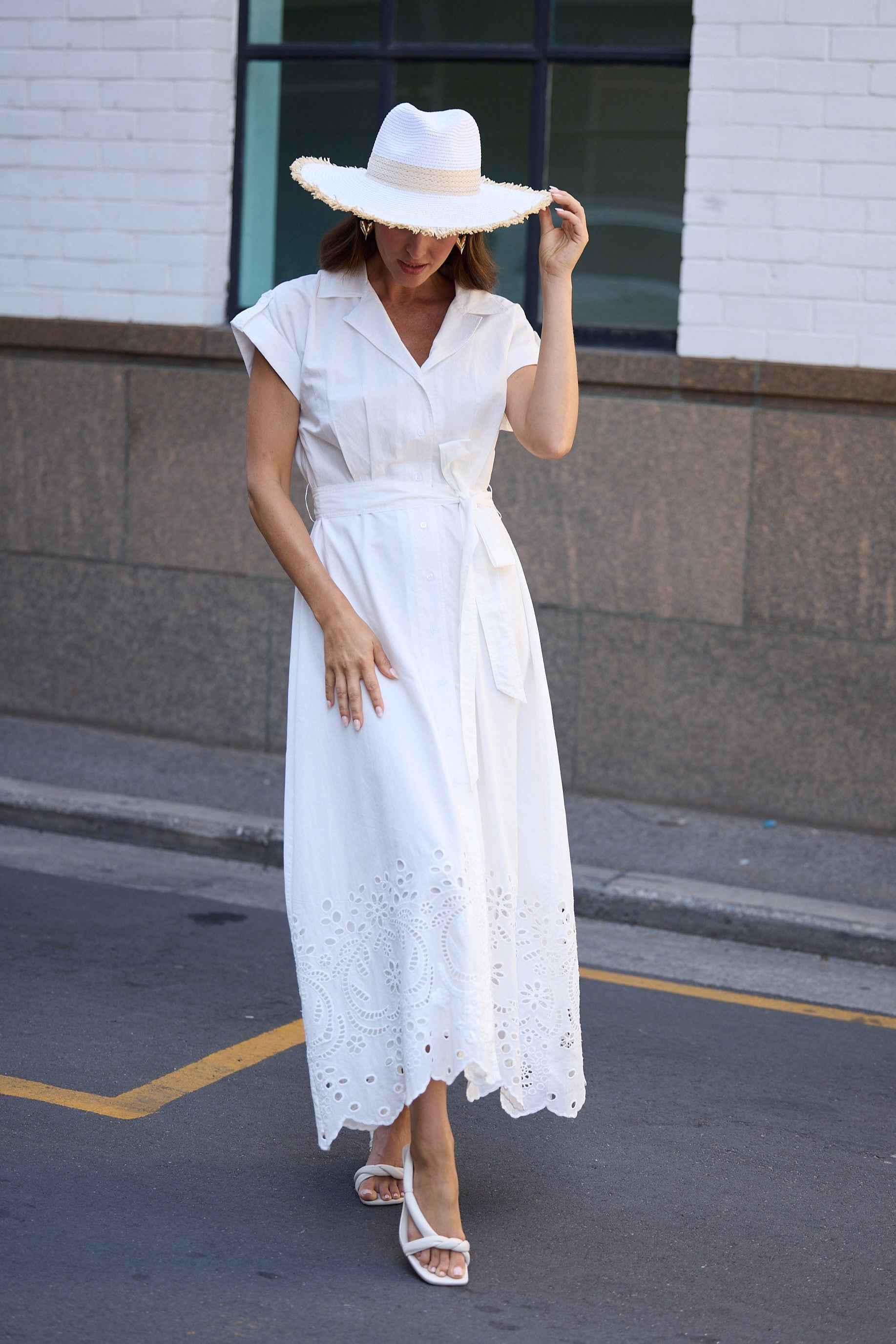 Naxos Sun Hat - White