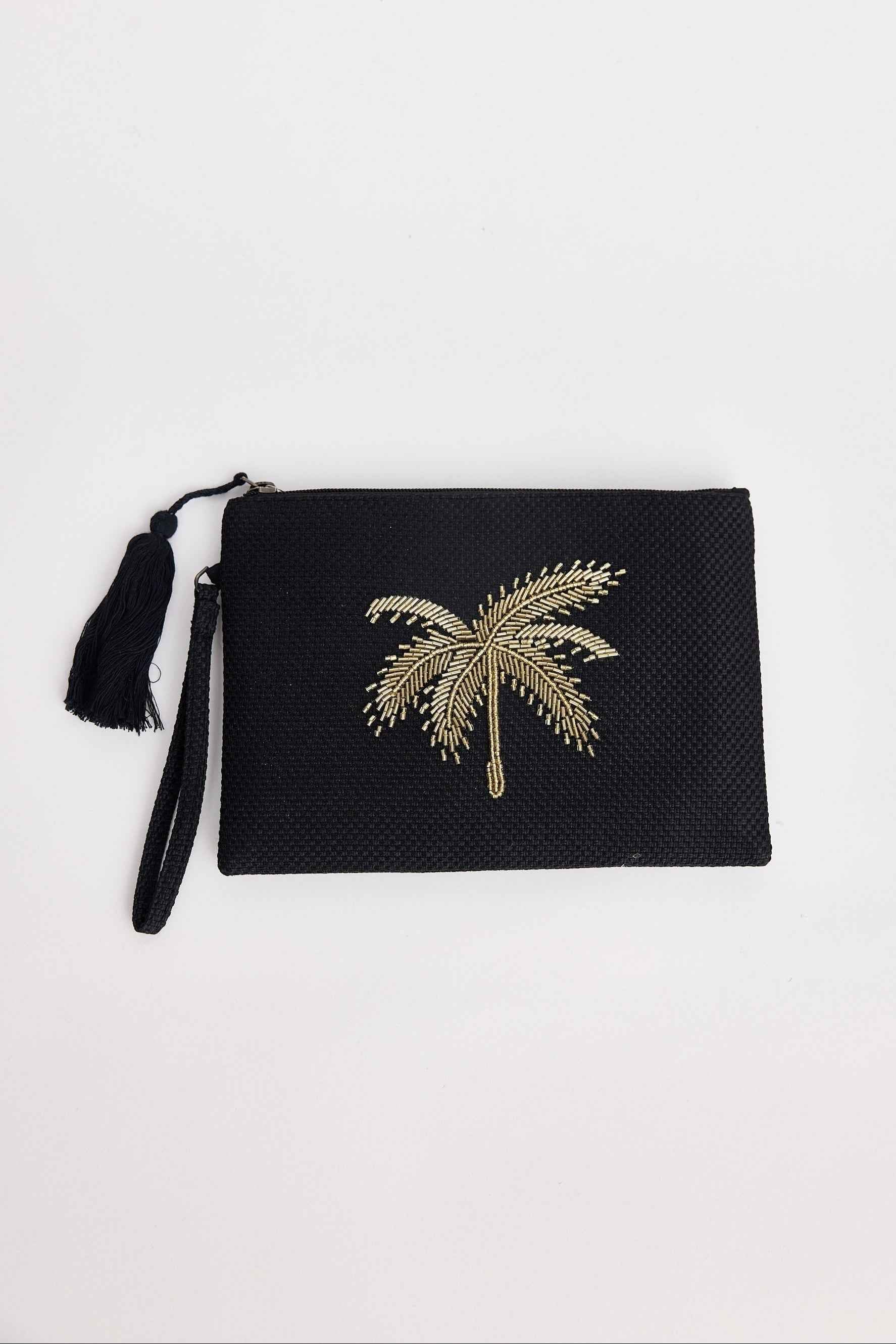Disco Palm Clutch - Black