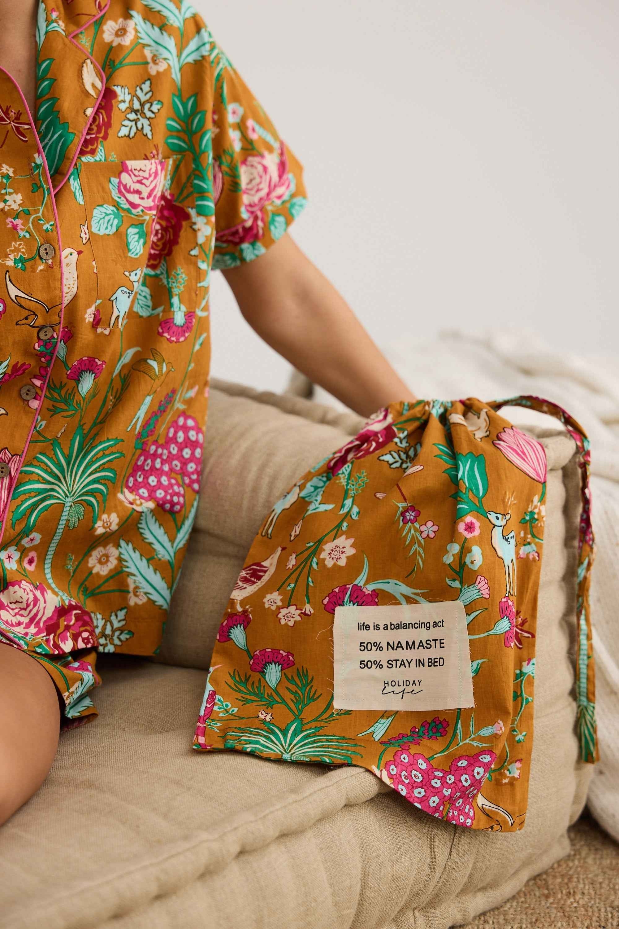 Namaste Pyjama Set - Tropical Rose