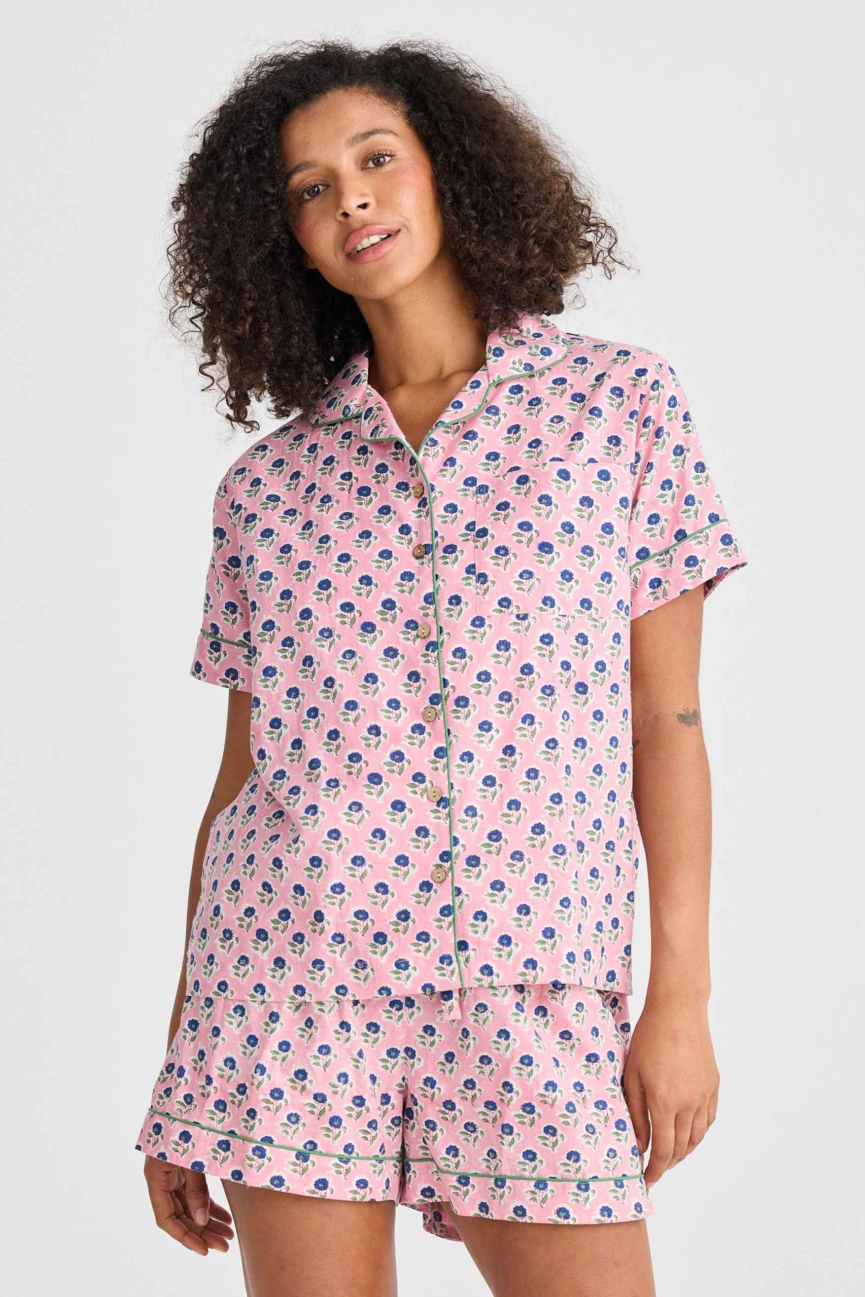 Namaste Pyjama Set - Ditsy Daisy Print