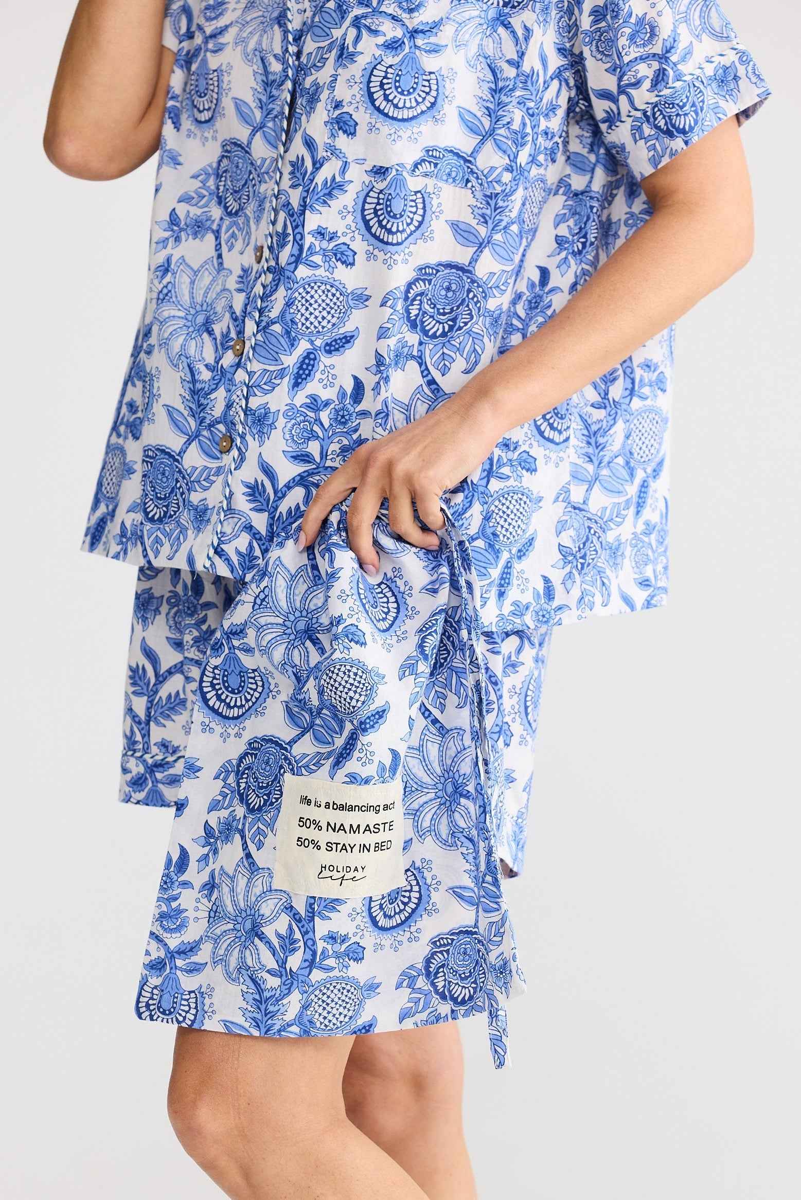 Namaste Pyjama Set - Blue Haven