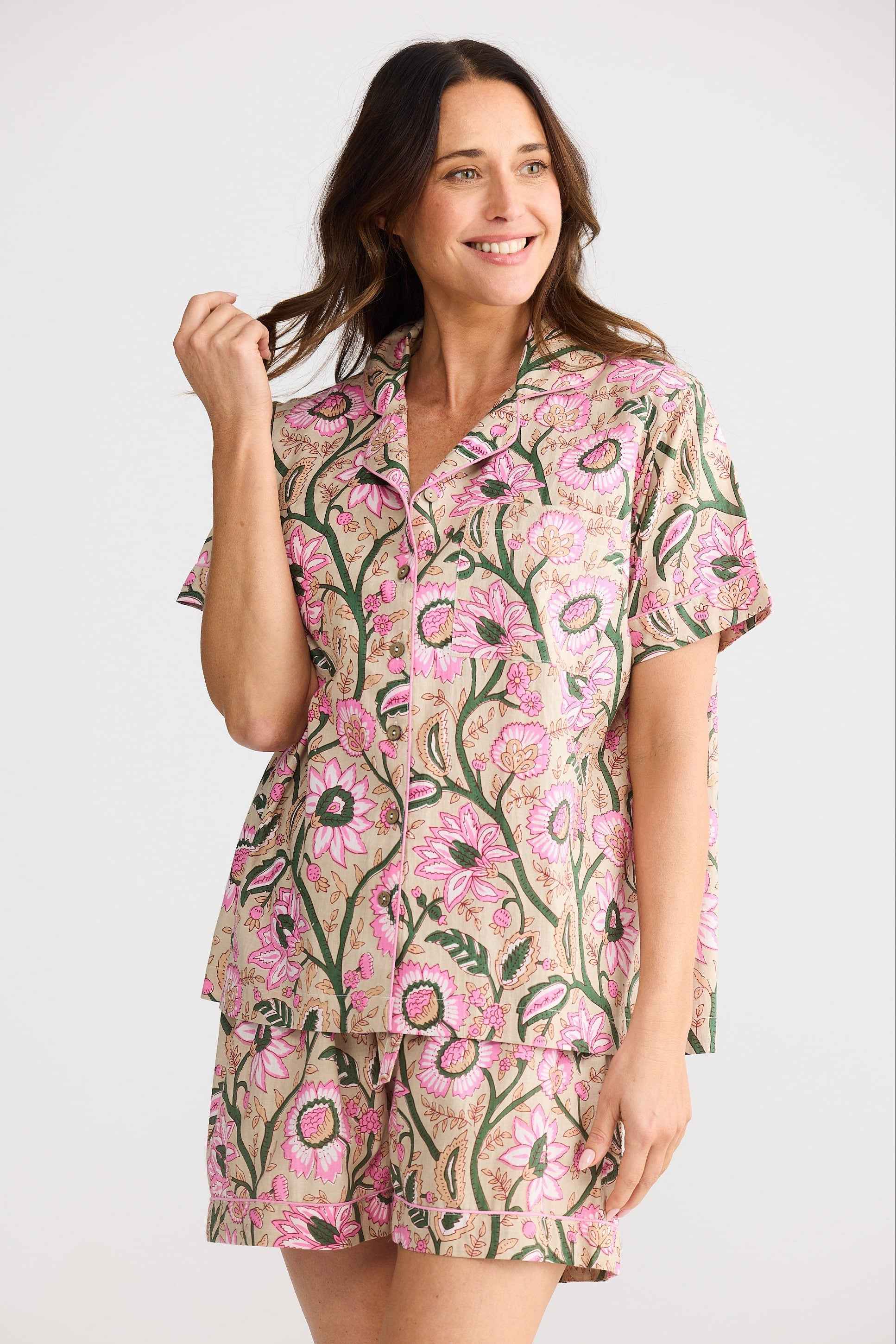 Namaste Pyjama Set - Fleur Print