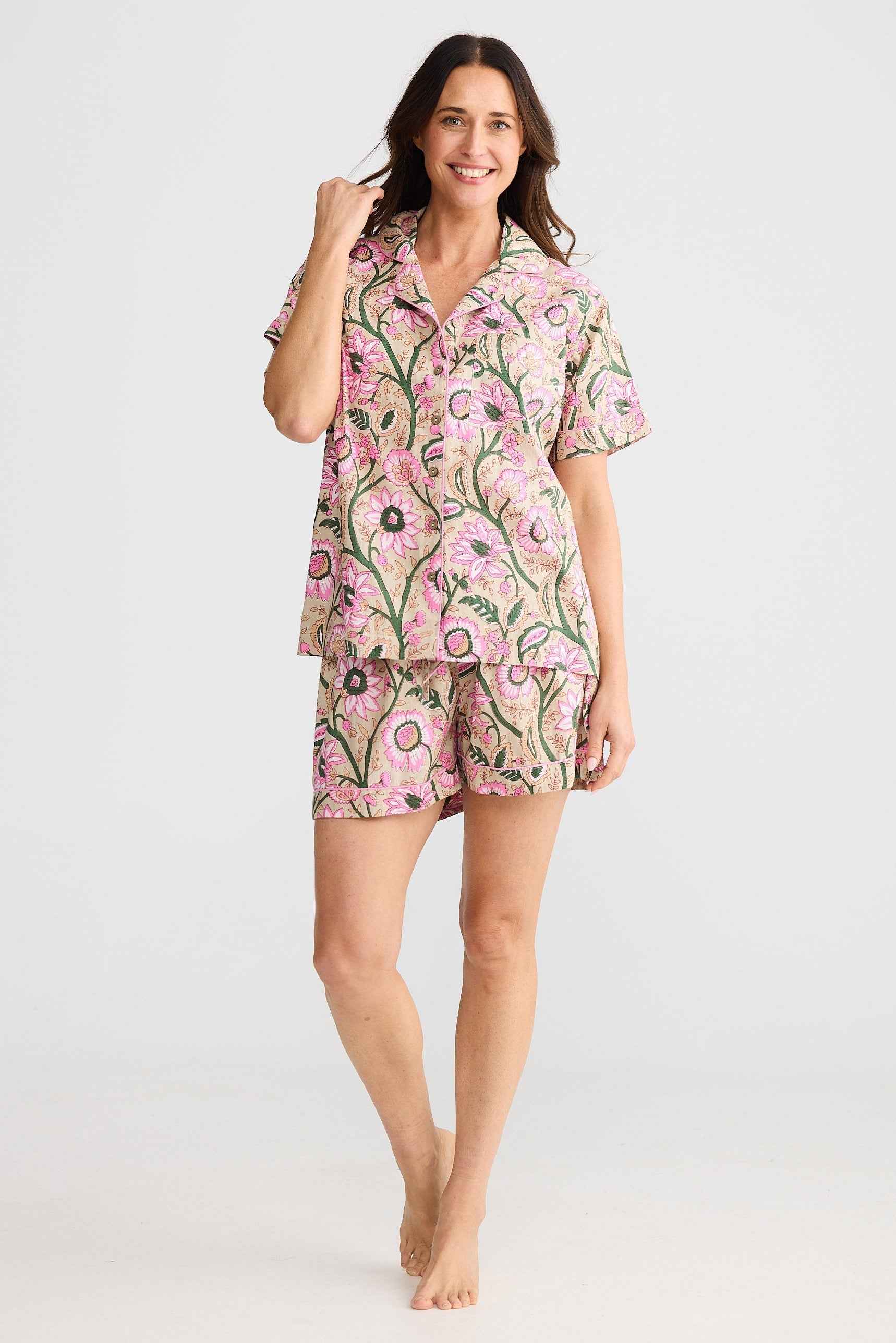 Namaste Pyjama Set - Fleur Print