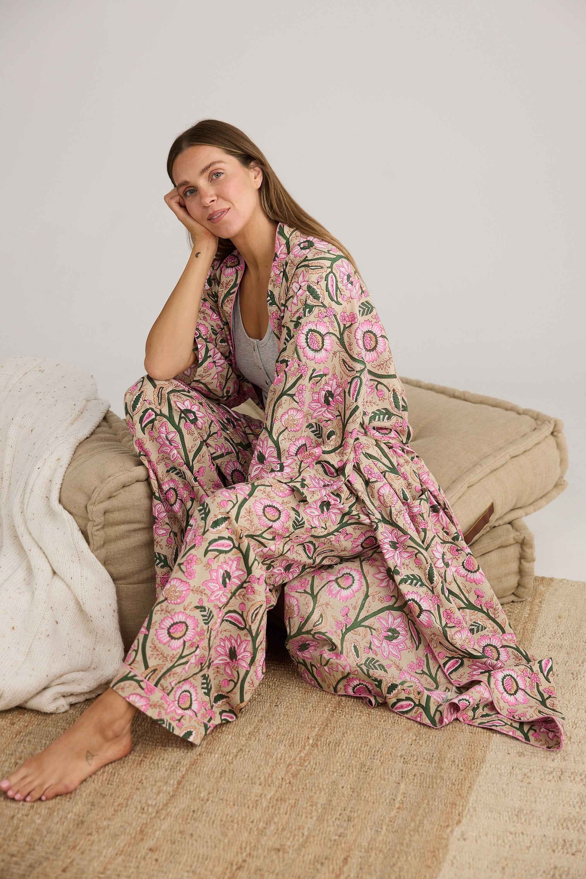 Namaste Robe - Fleur Print