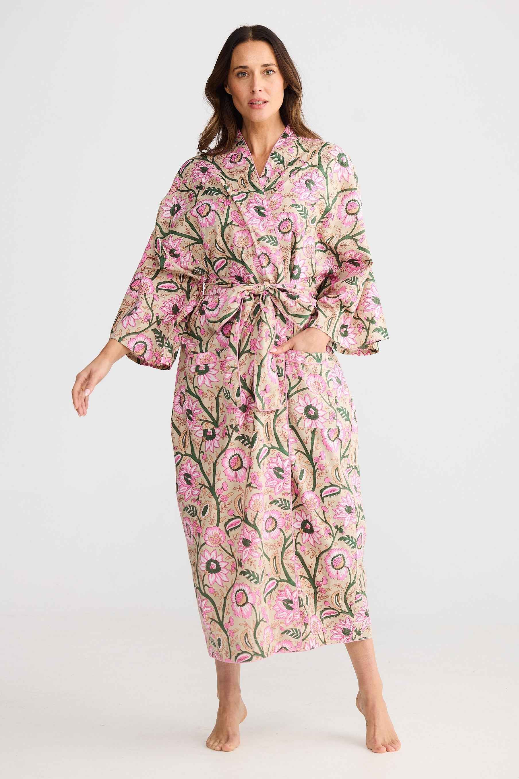 Namaste Robe - Fleur Print