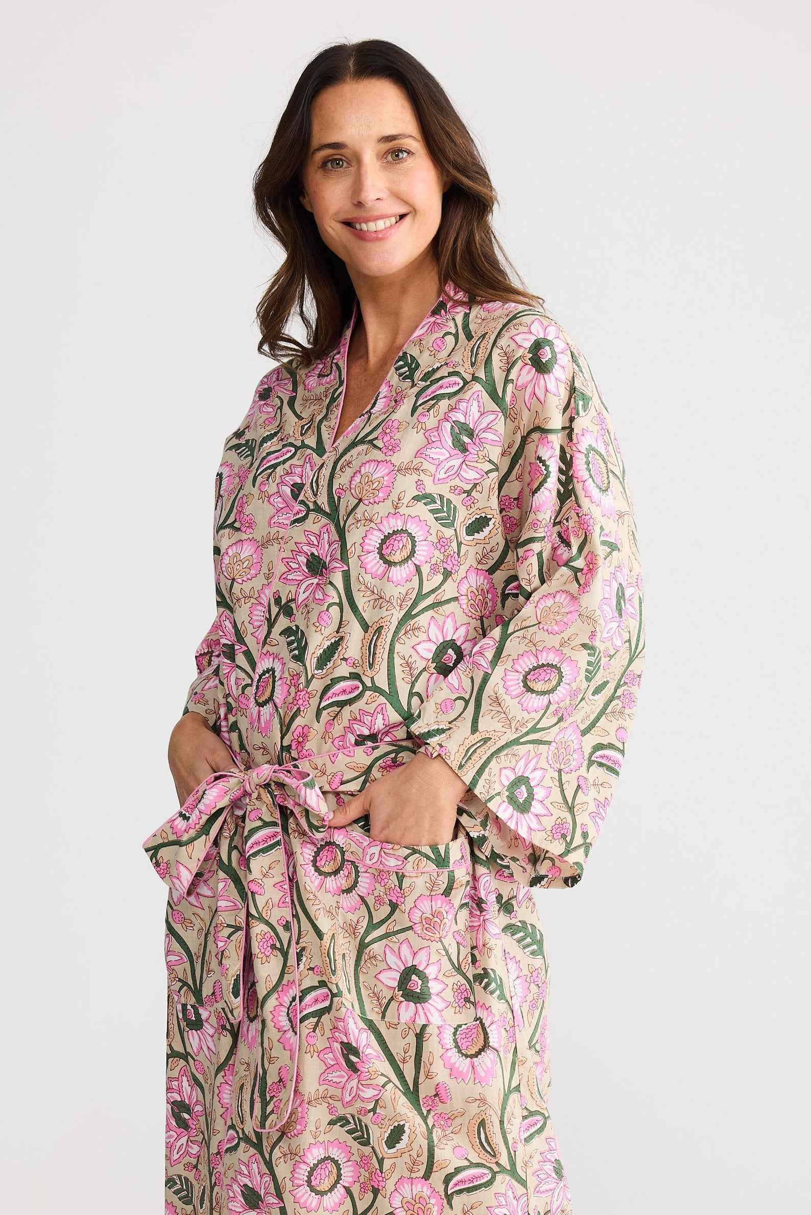 Namaste Robe - Fleur Print