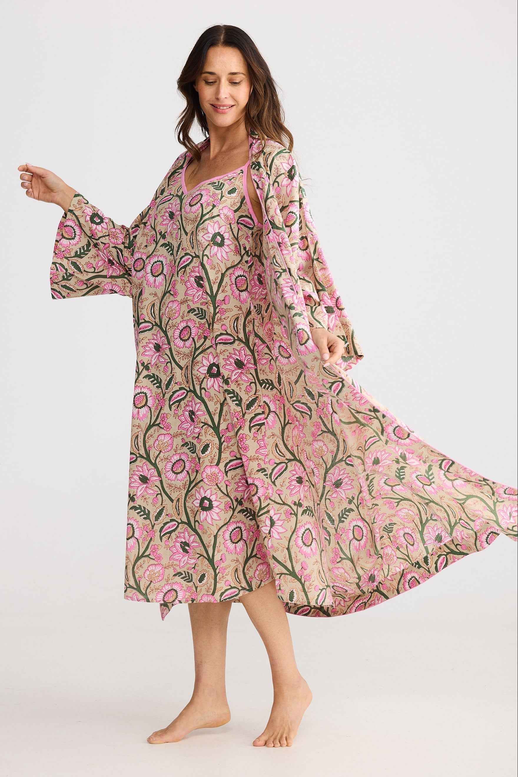 Namaste Robe - Fleur Print