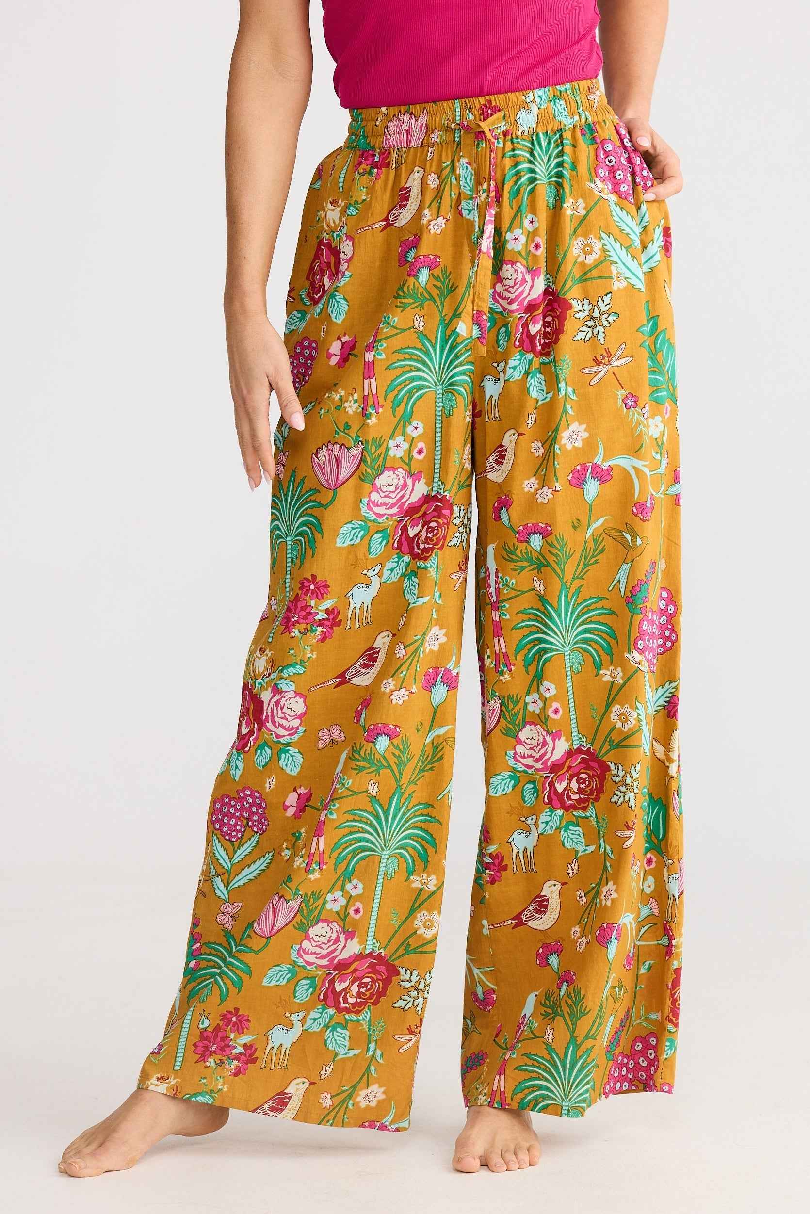 Slumber Pant - Tropical Rose