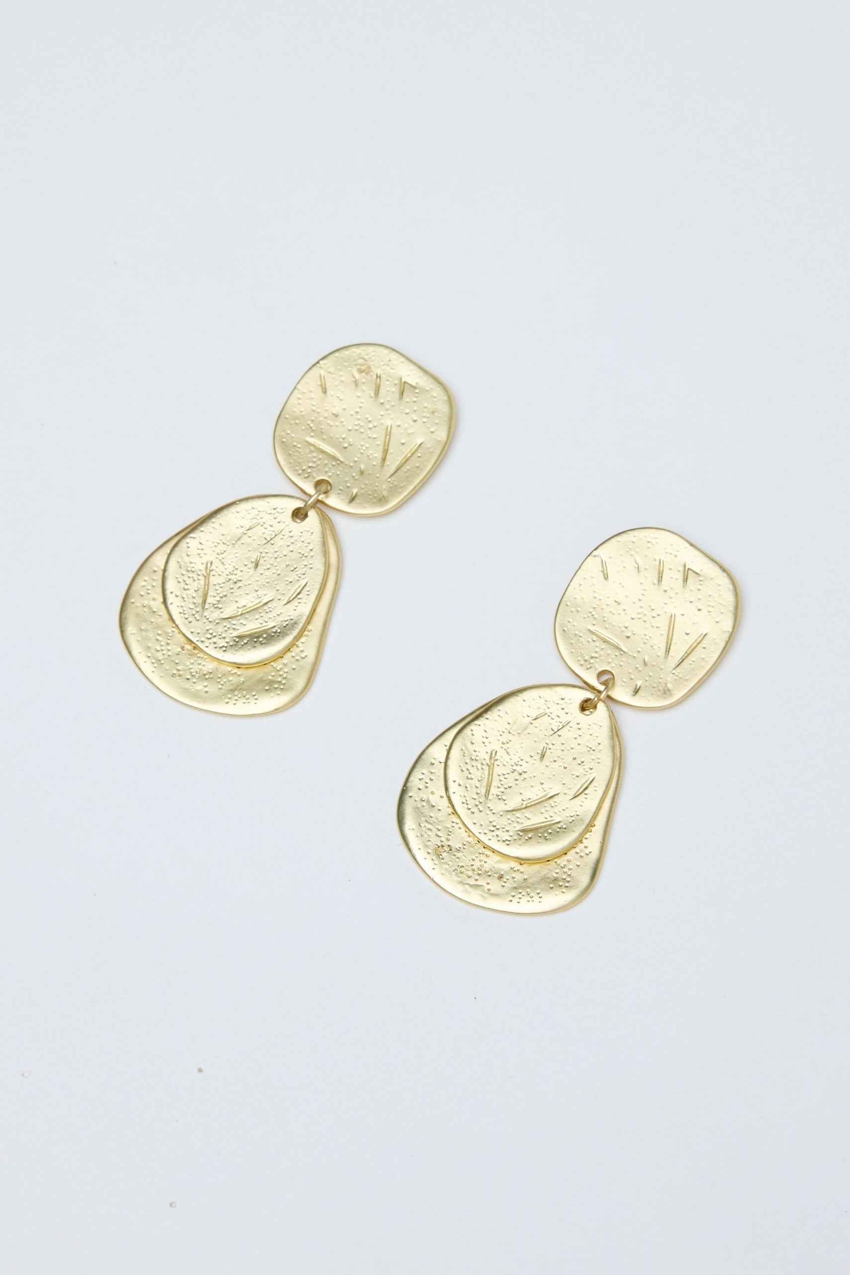 Steele Earrings - Gold