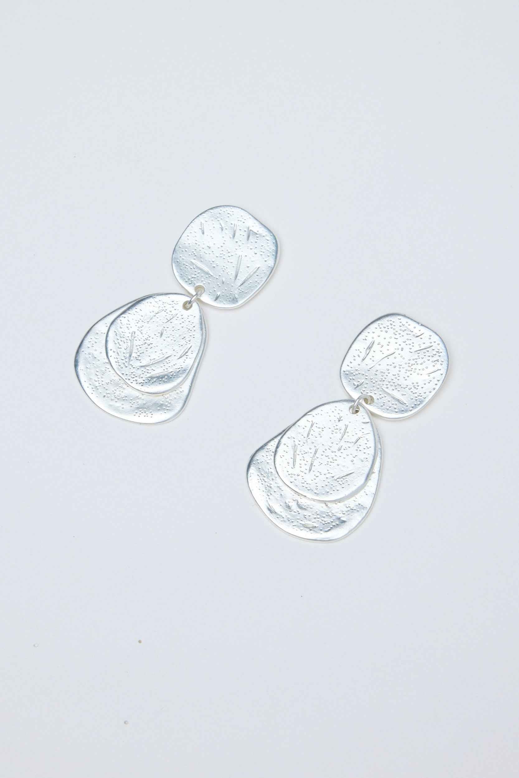 Steele Earrings - Silver