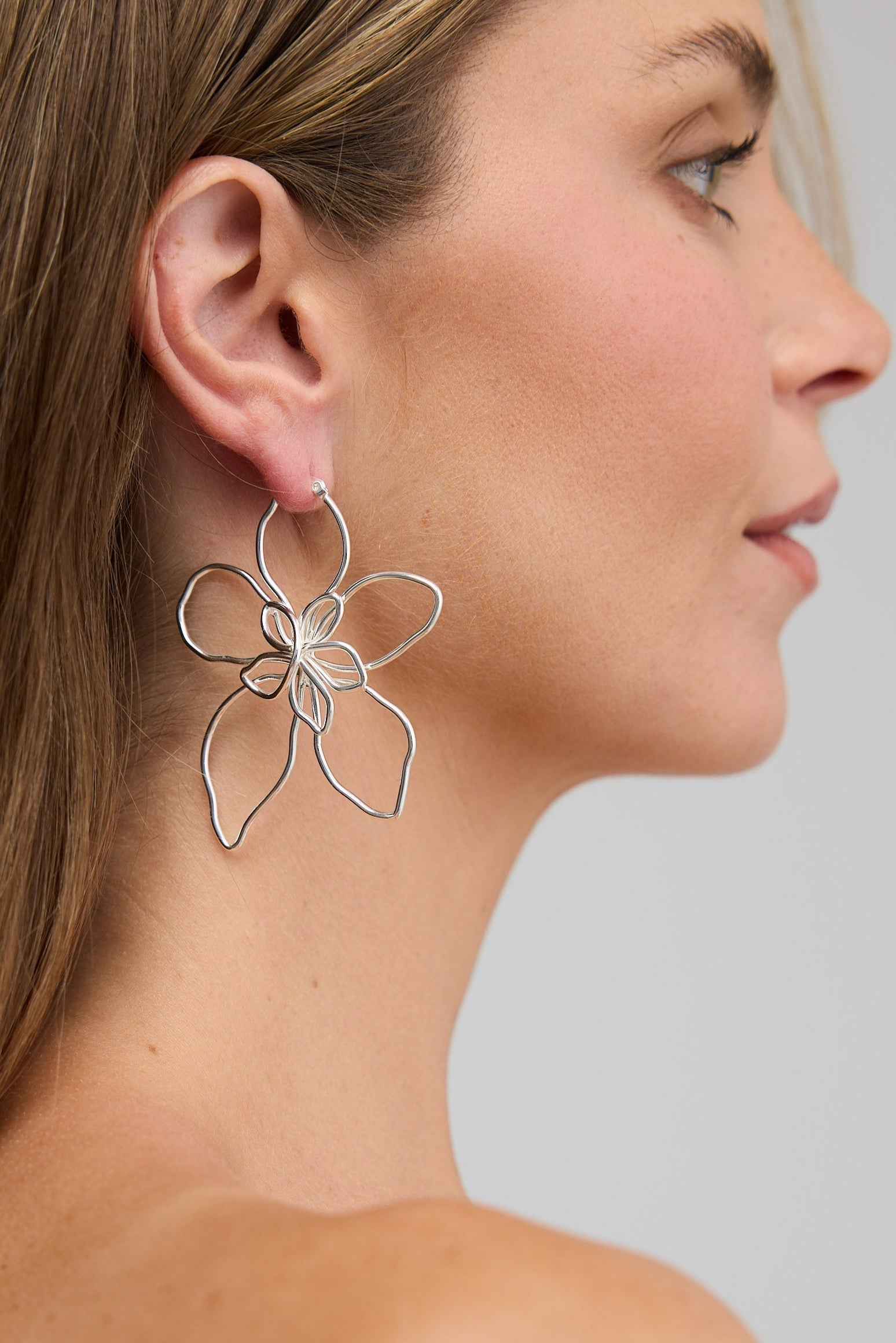 Jola Earrings - Silver