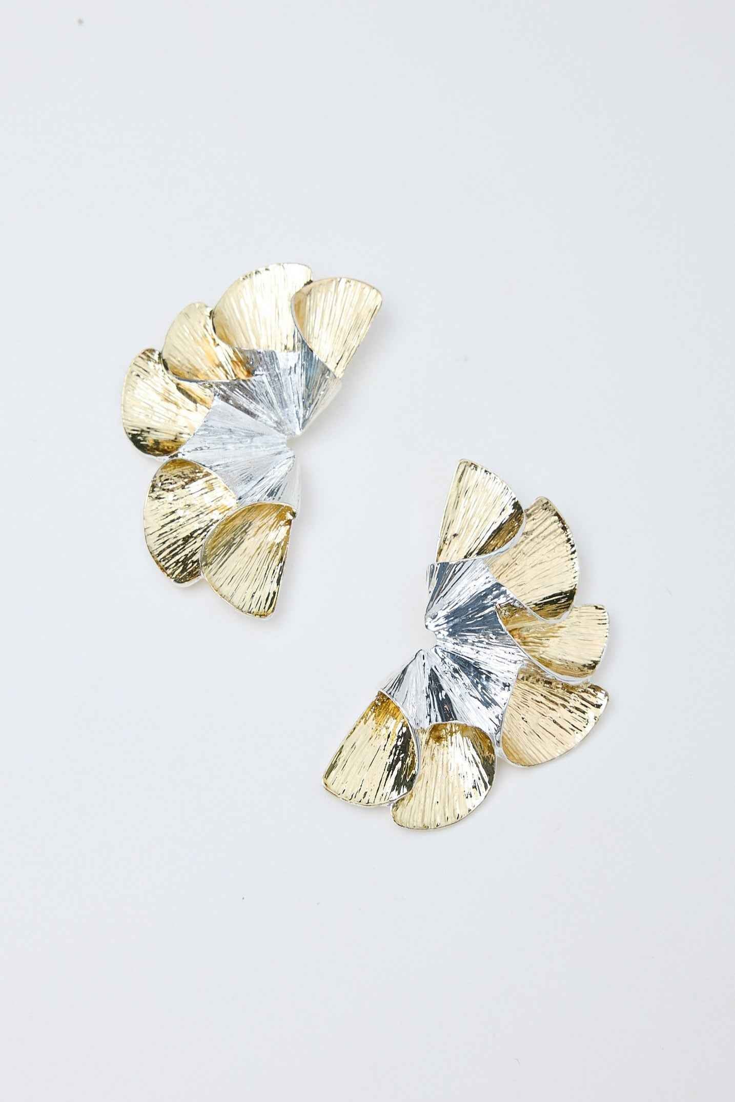 Maryland Earrings - Gold W Silver