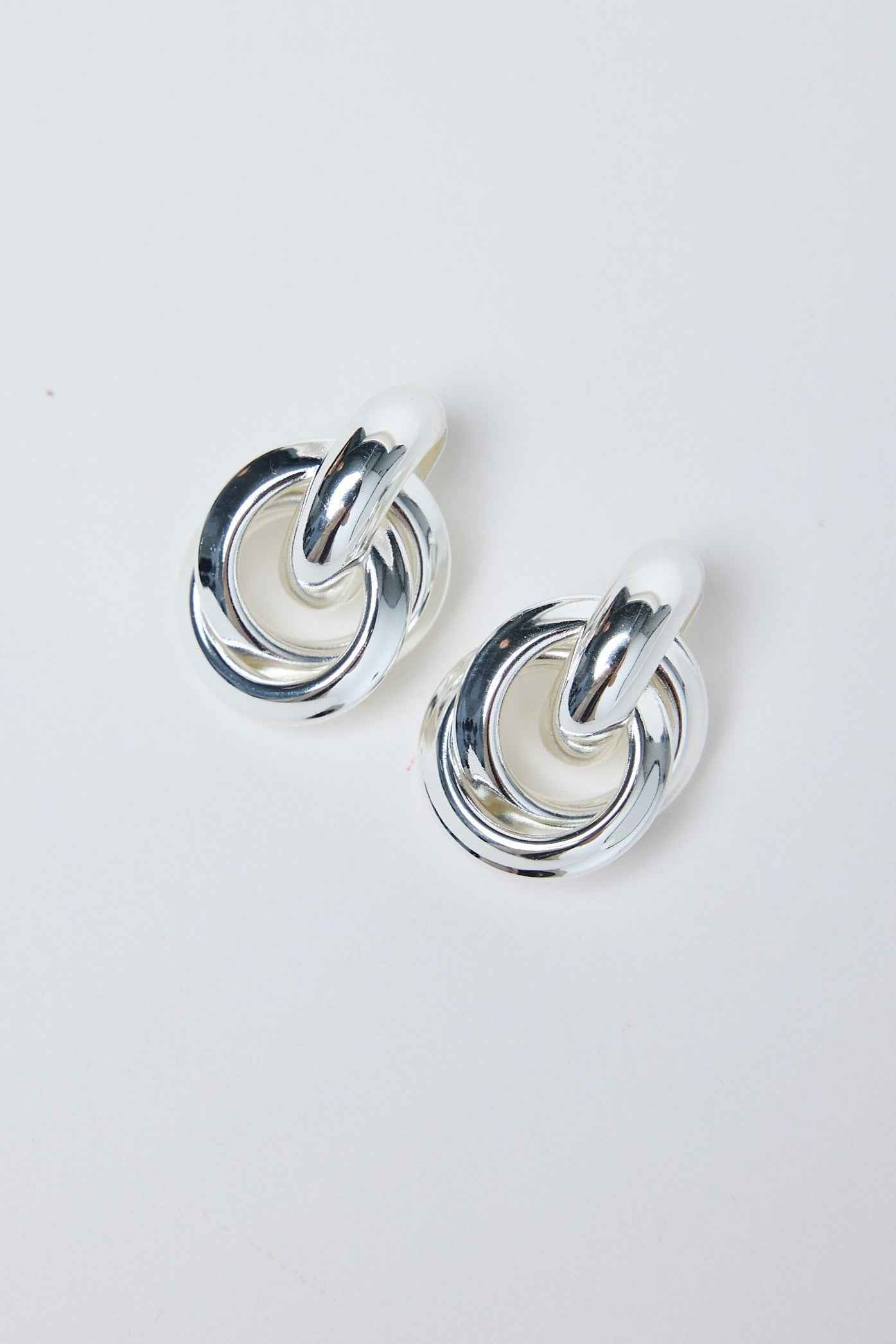 Knot Earrings - Silver