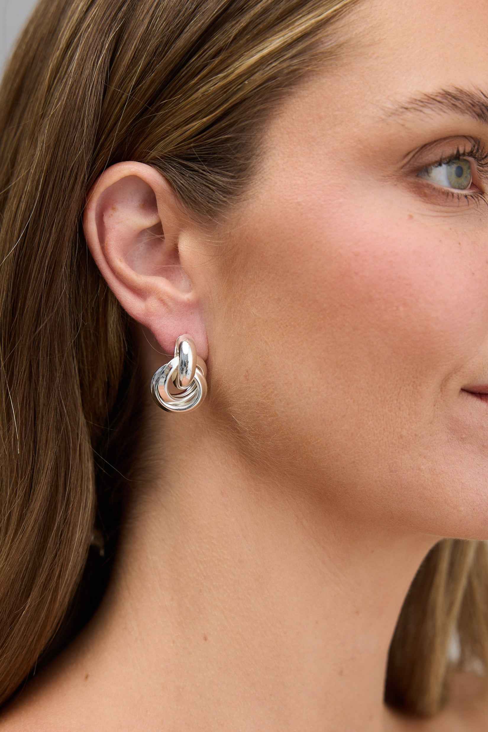 Knot Earrings - Silver