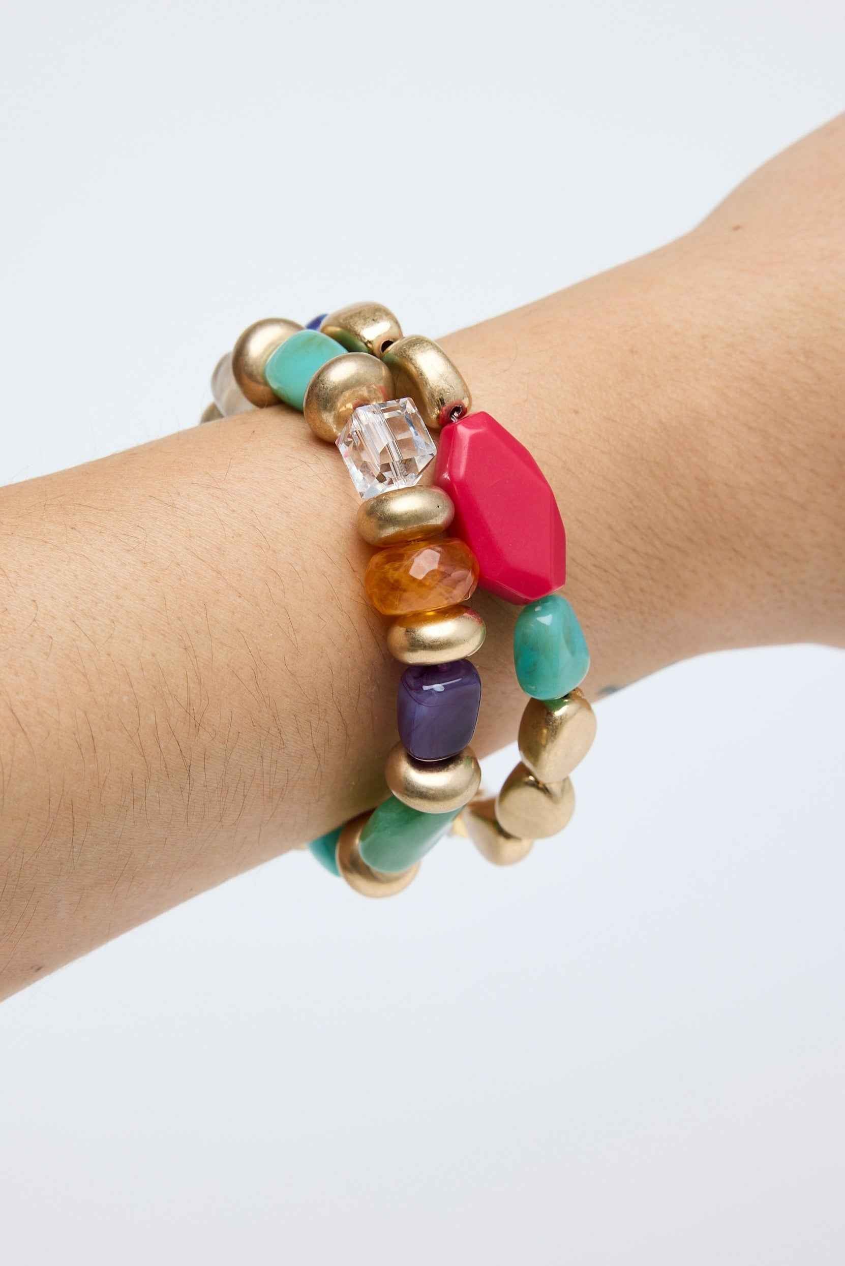 Vegas Bracelet Set Of 2 - Candy