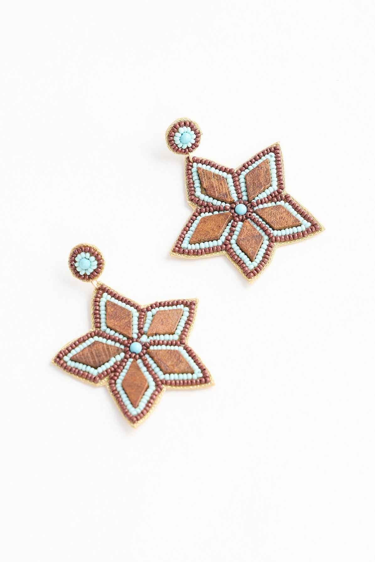 Vanessa Earrings - Brown