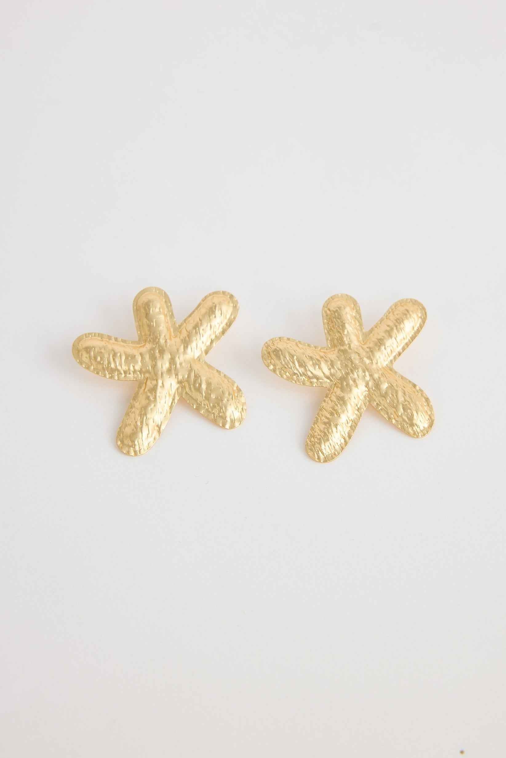 Starfish Earrings - Gold
