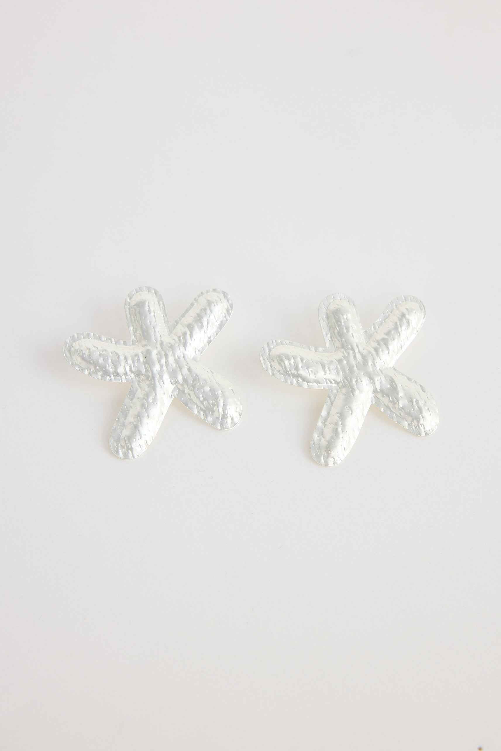 Starfish Earrings - Silver
