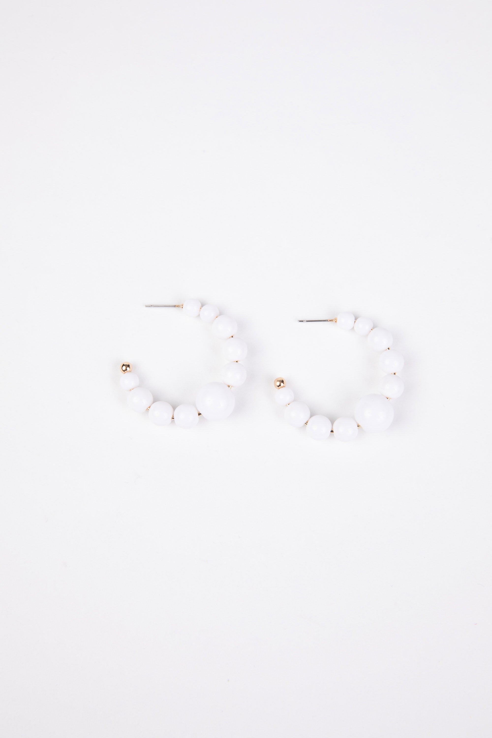 Lena Earrings - White