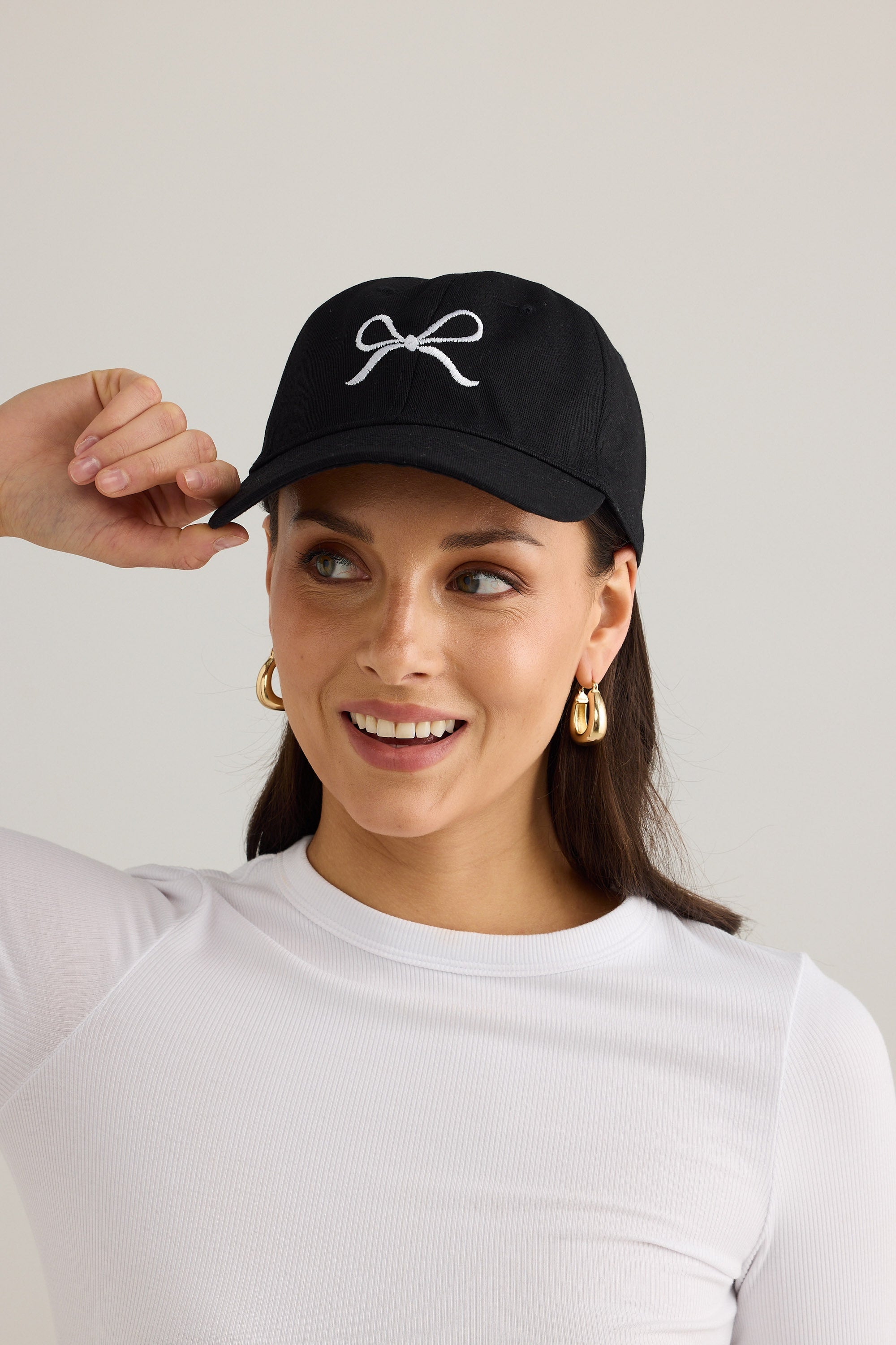 Bow Tie Cap - Black