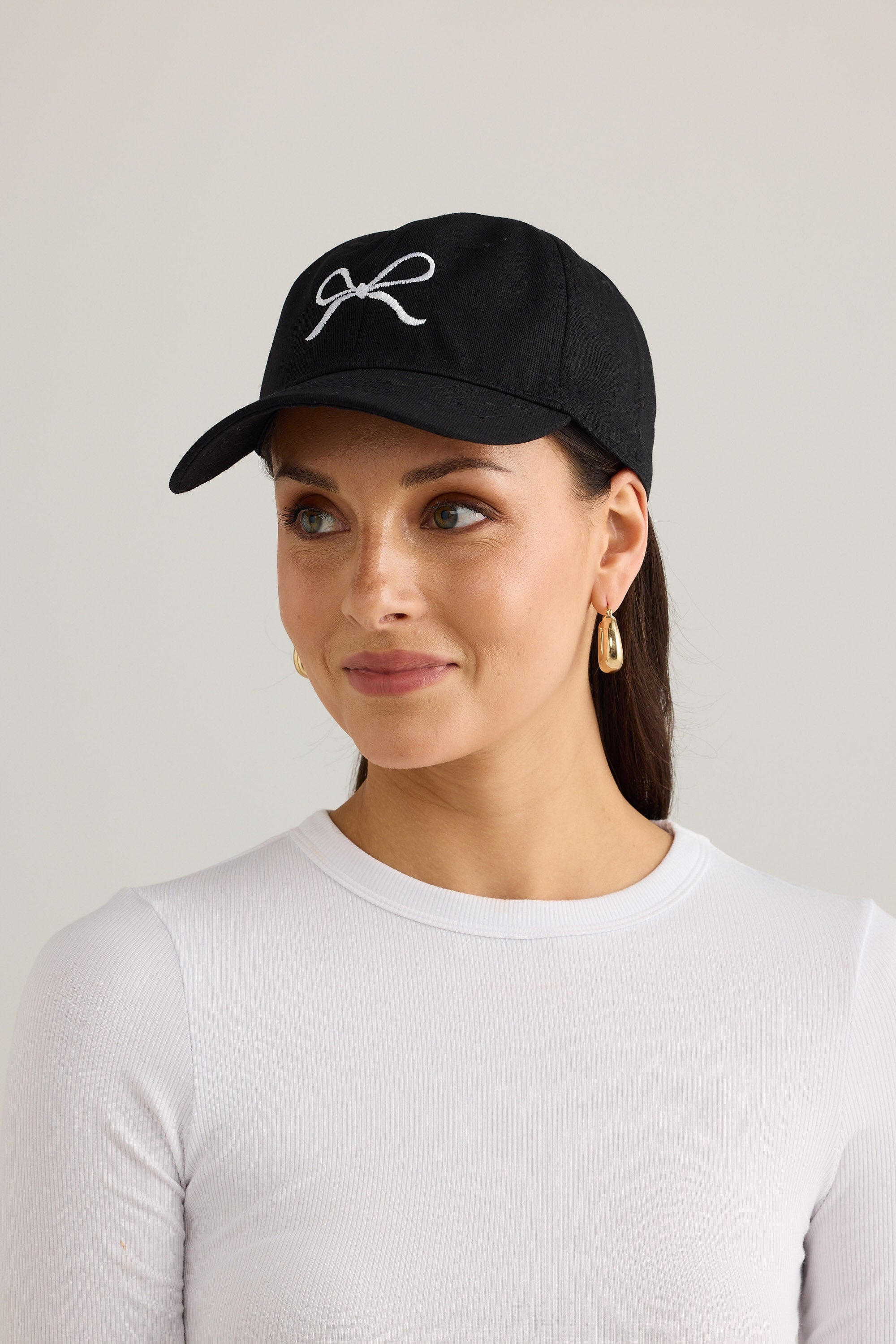 Bow Tie Cap - Black