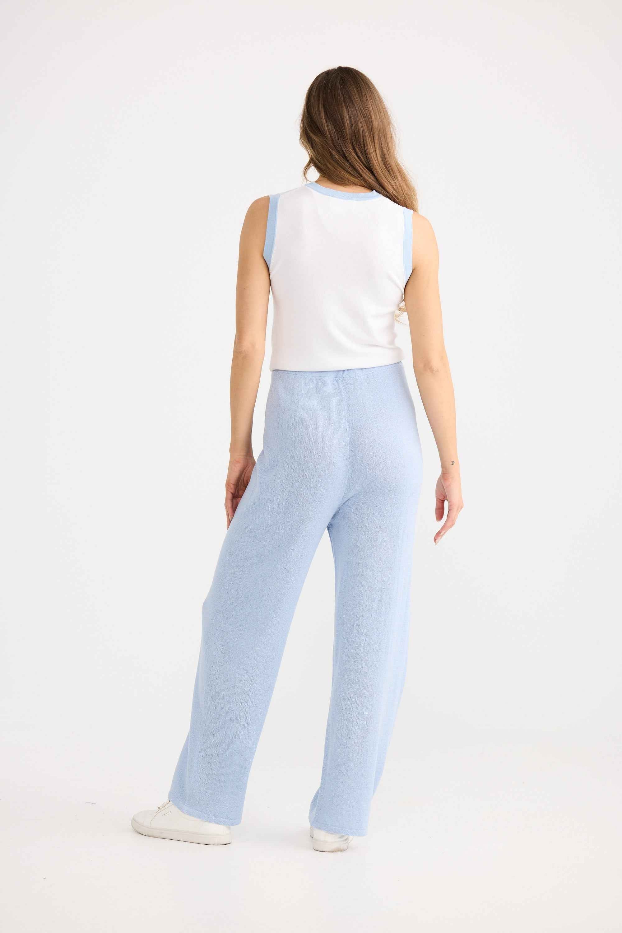 Ruthie Knit Pant - Powder Blue