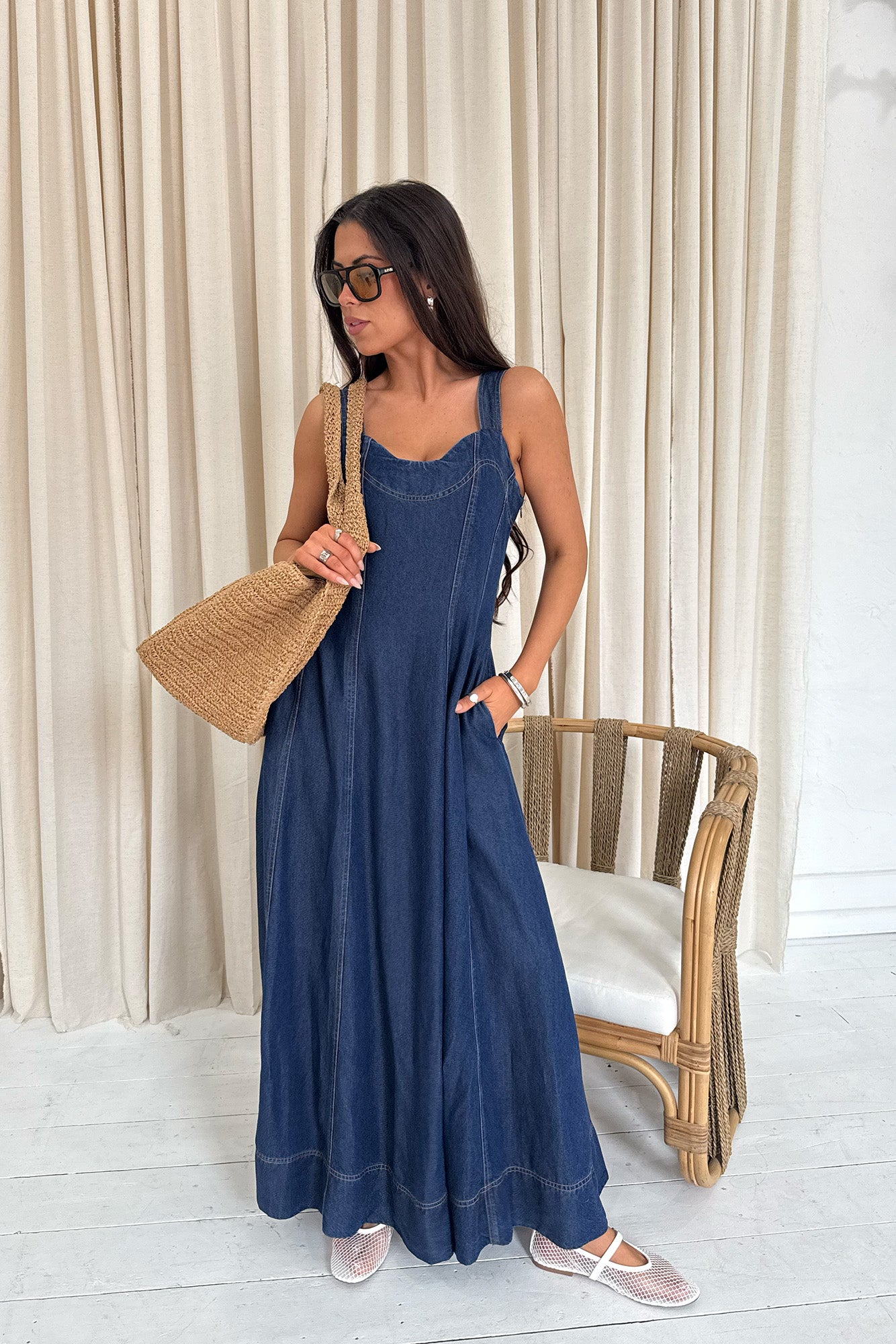 Heather Dress - Indigo