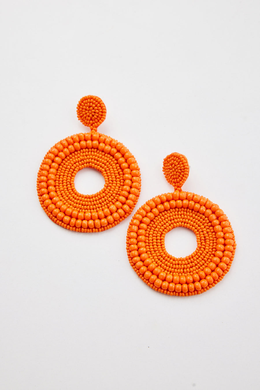 Spacey Earrings - Bright Orange