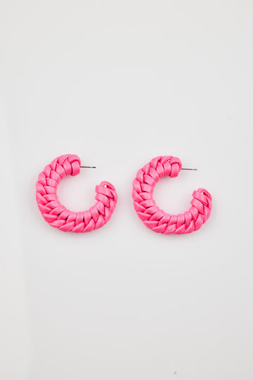 Lorena Earrings - Hot Pink