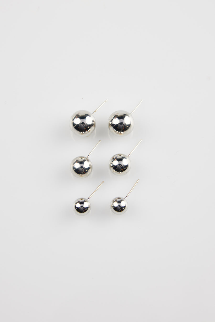 Albana Earrings Set Of 3 - Silver