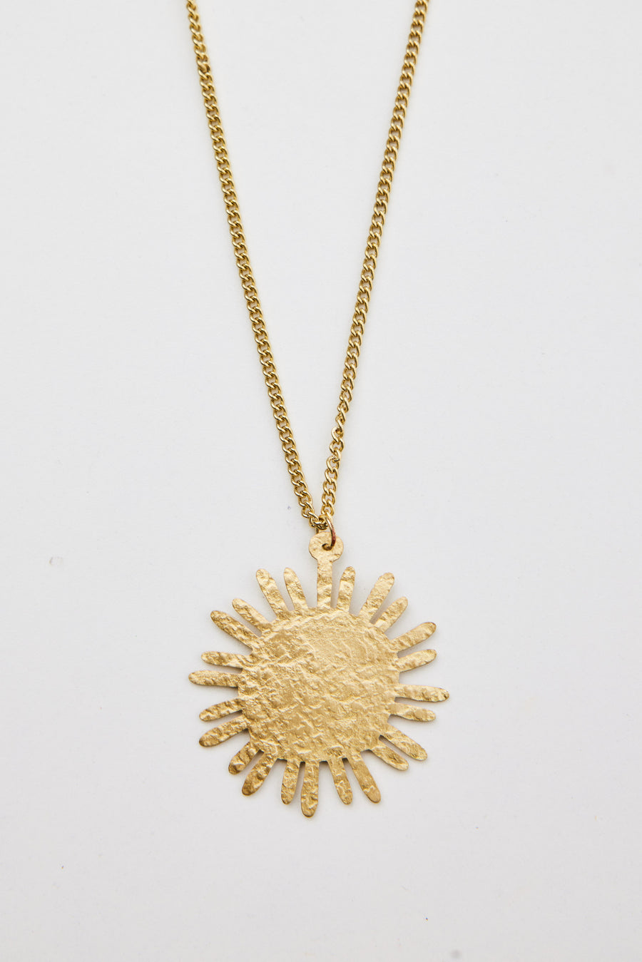 Sun Dial Necklace - Gold