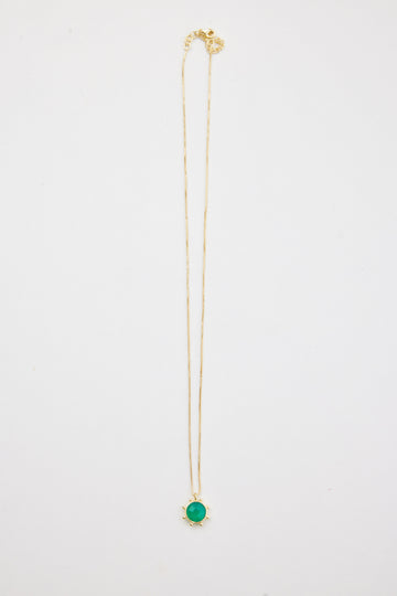 Yves Necklace - Green Onyx